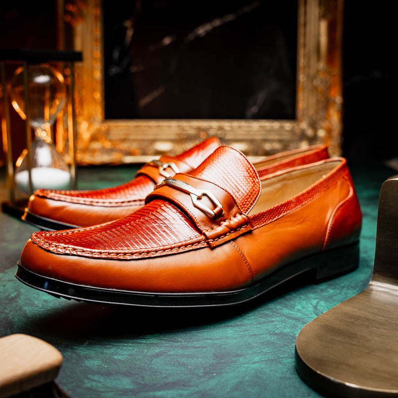Marco Di Milano Ravello Cognac Leather Oxfords