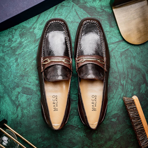 Marco Di Milano Ravello Brown Leather Dress Shoe