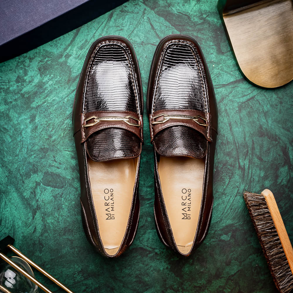 Marco Di Milano Ravello Brown Leather Dress Shoe