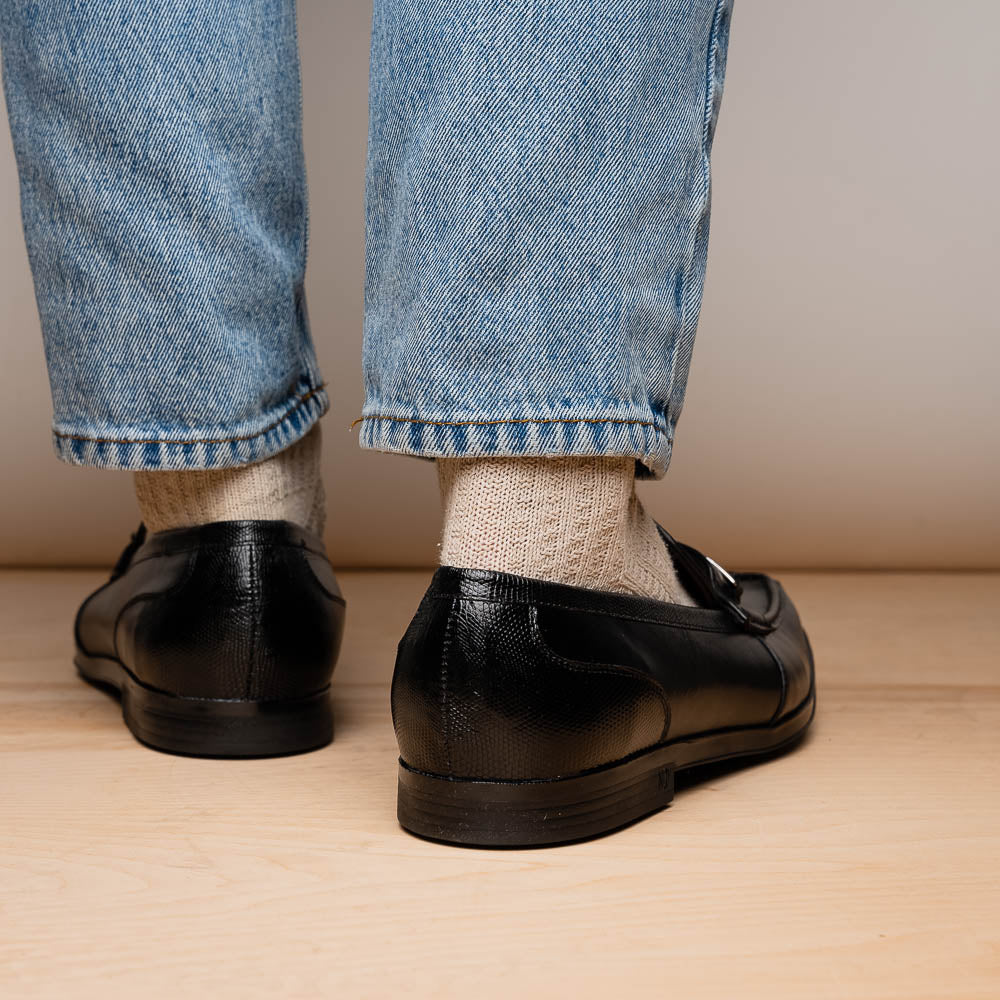 Marco Di Milano Ravello Black Leather Oxford Dress Shoe