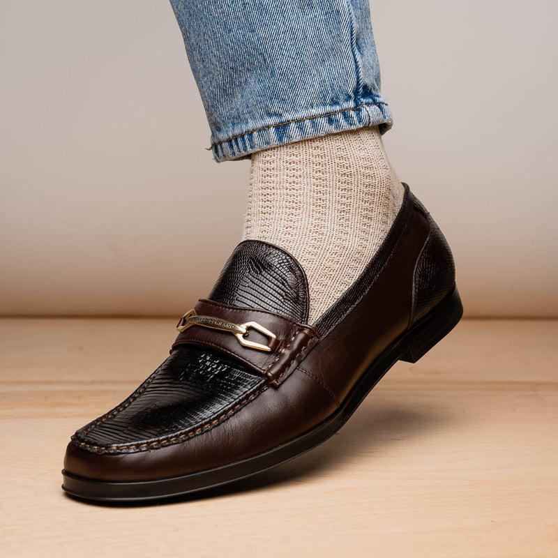 Marco Di Milano Ravello Brown Leather Dress Shoe
