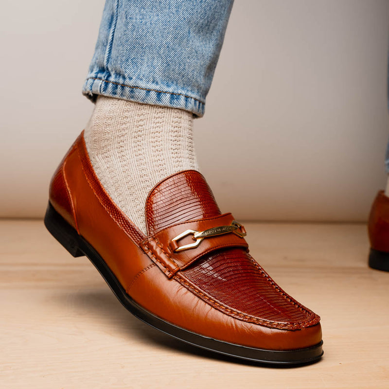 Marco Di Milano Ravello Cognac Leather Oxfords