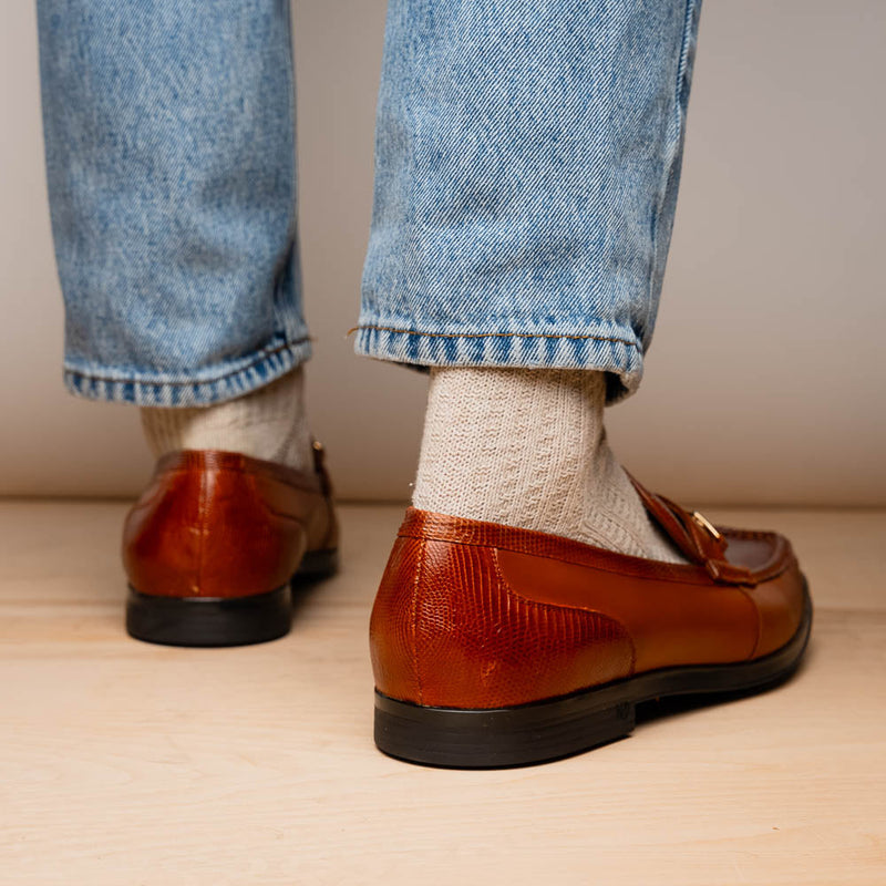 Marco Di Milano Ravello Cognac Leather Oxfords