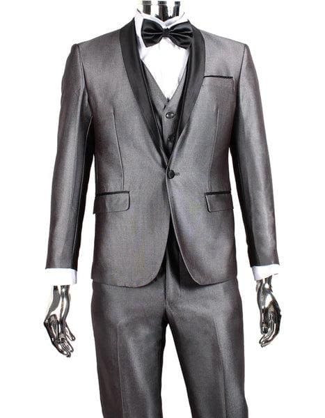 White And Silver Prom Suit - White Wedding Tuxedo - AlbertoNardoniStore