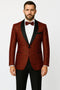 Red and Tuxedo Black Suit â€“ Mens Formal Blazer with Satin Shawl Lapel