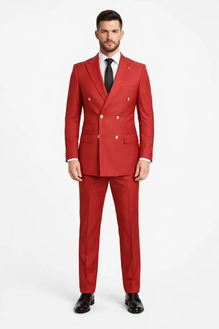 Red Mens Suit