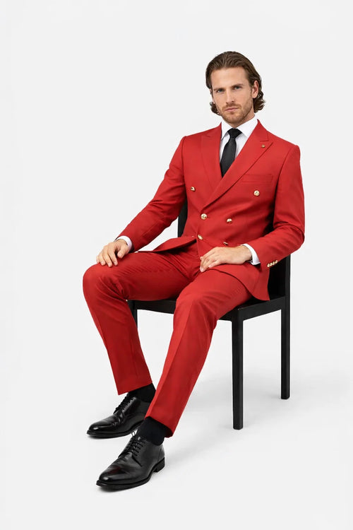 Red Mens Suit