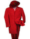 Mens 2PC Classic Long Fashion Zoot Red Suit