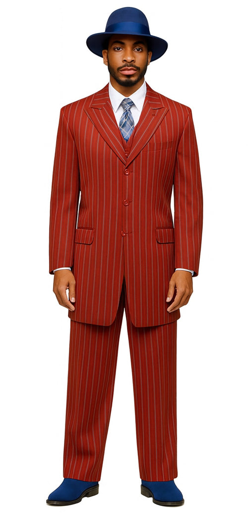 Red Zoot Suit - 1920s Suit - Gangster Long Suit