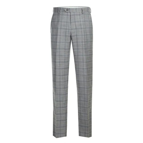 Renoir Clothing - Renoir Suit - Renoir Fashion - Stretch Performance 2-button Classic Fit Grey Check Renoir Suit