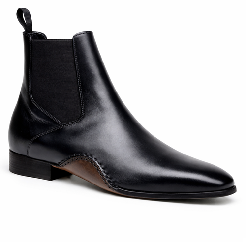 Belvedere Rocco Black Genuine Crocodile Leather Loafer