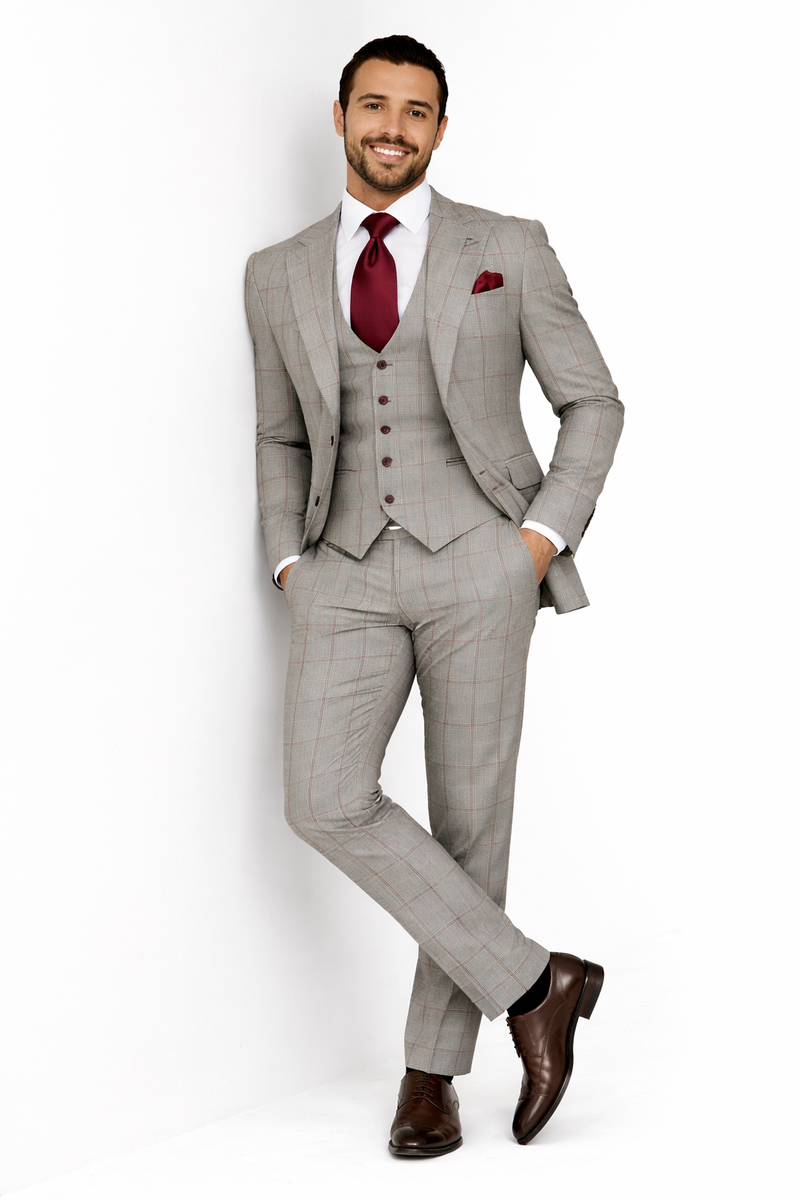 Rossi Man RM1854 Tom Men's Slim Fit Suit for Men