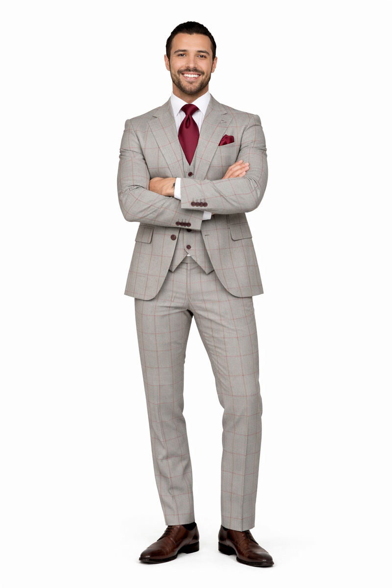 Rossi Man RM1854 Tom Men's Slim Fit Suit for Men