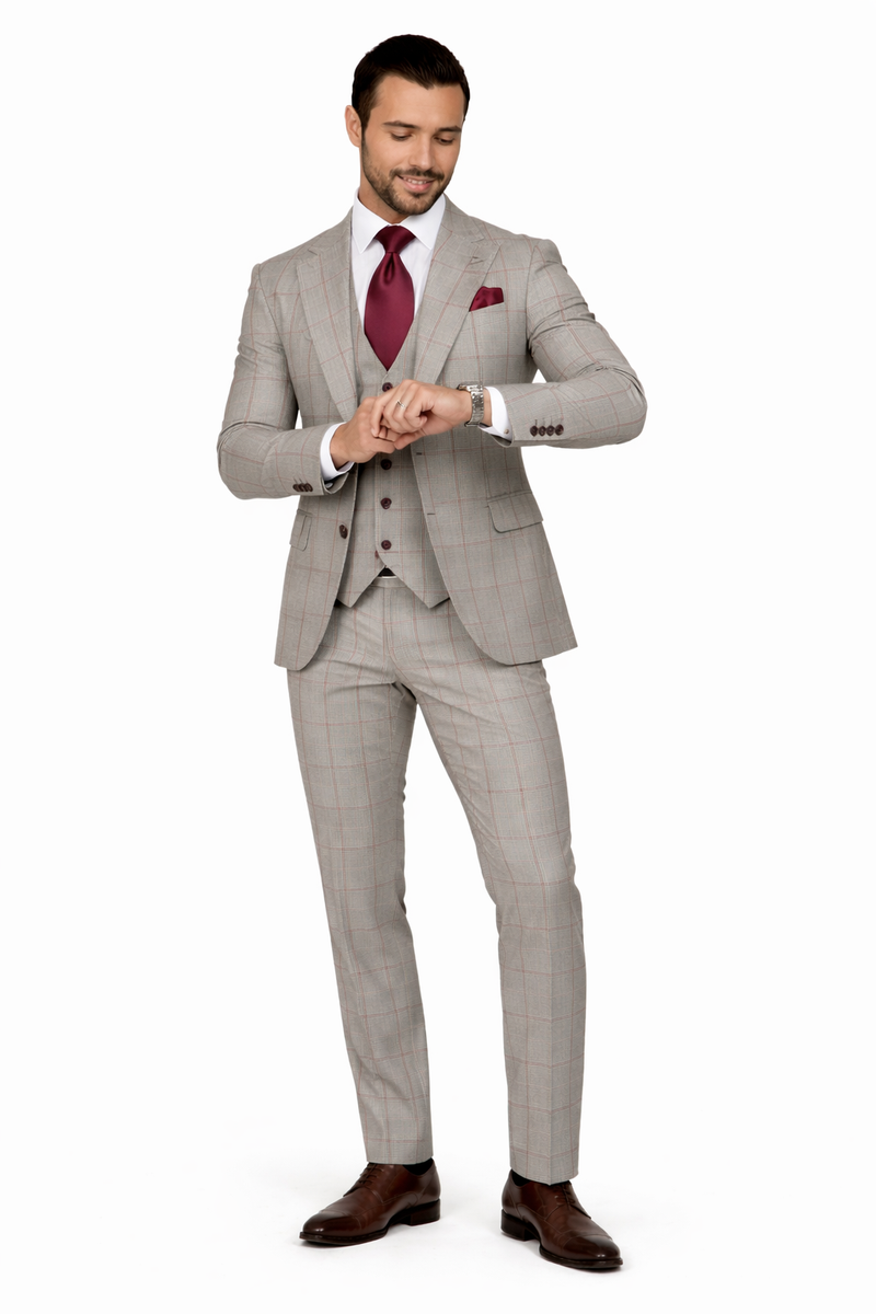 Rossi Man RM1854 Tom Men's Slim Fit Suit for Men