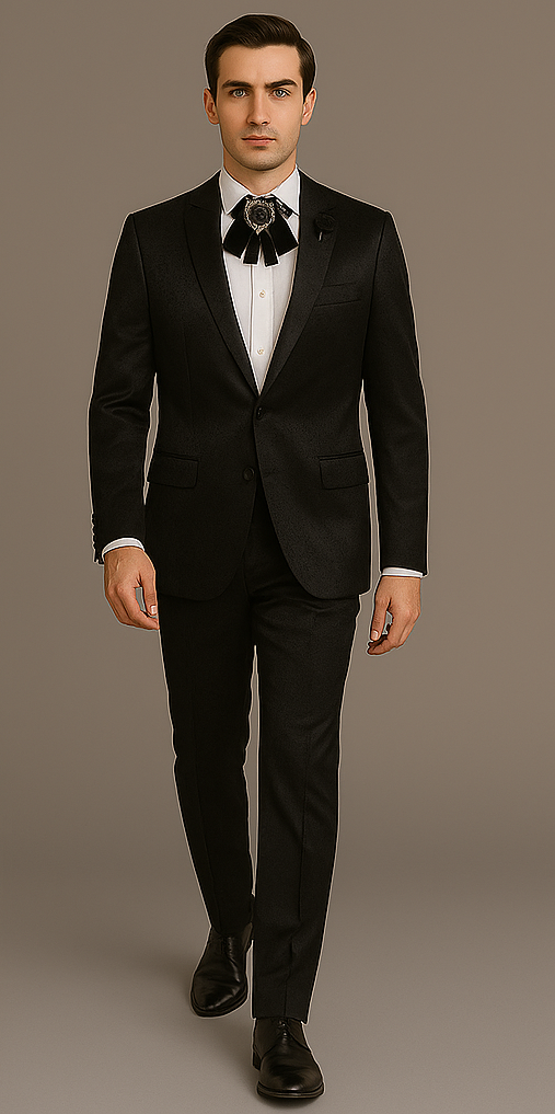 Rossi Man Leo RM1907 â€“ Men's Modern Slim Fit 2-Piece Suit | Stylish Formal