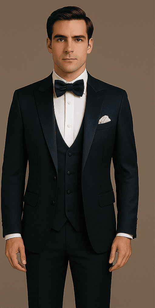 Rossi Man Leo Tuxedo RM1102 â€“ Modern 3-Piece Formal Suit for Men | Stylish Tuxedo Set