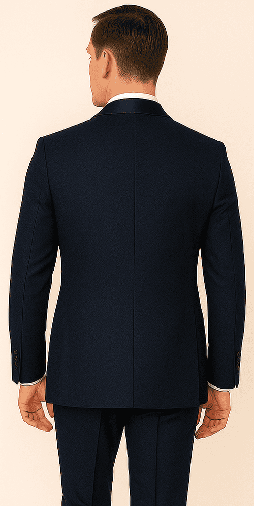 Rossi Man RM1252 – Men's 3-Piece Smoking Style Tuxedo for Elegant Evenings