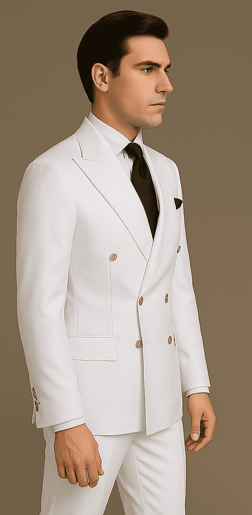 Rossi Man Milano RM1374 – Men's Modern 3-Piece Suit | Stylish Formal Wear Set