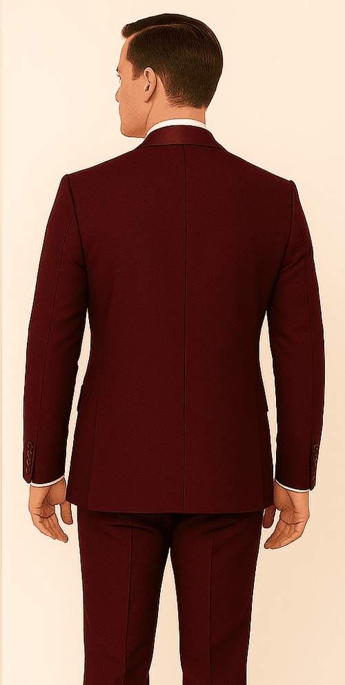 Rossi Man RM1253 – Formal 3-Piece Smoking Style Tuxedo for Men