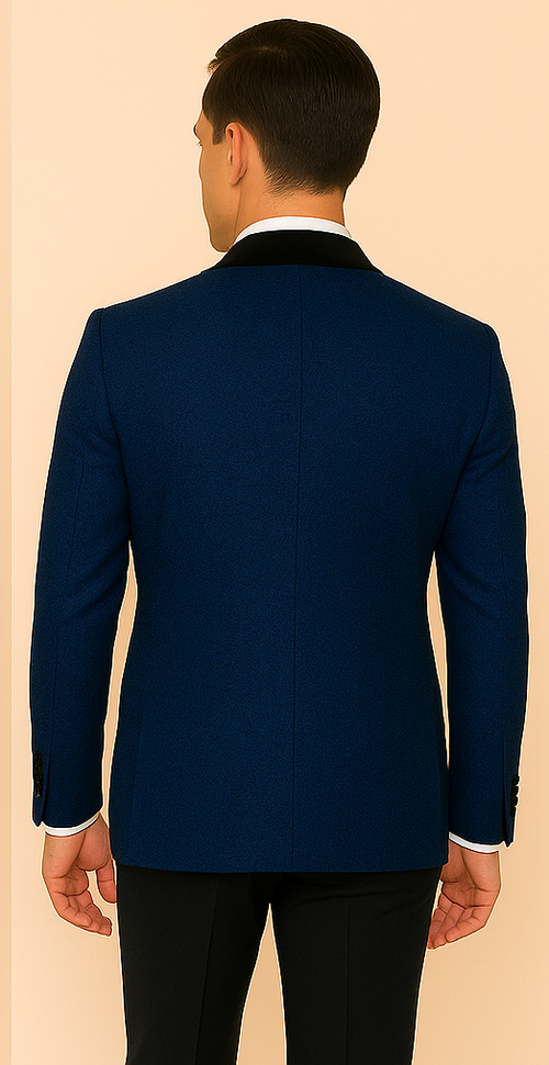 Rossi Man RM1483 â€“ Slim Fit Smoking Style 3-Piece Tuxedo for Men