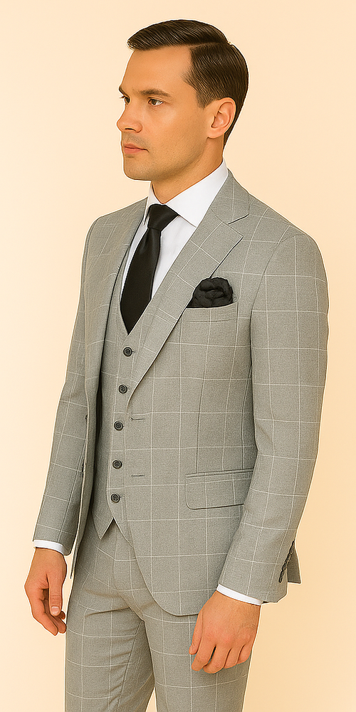 Rossi Man RM1851 Tom – Men's Slim Fit Suit for Modern Elegance