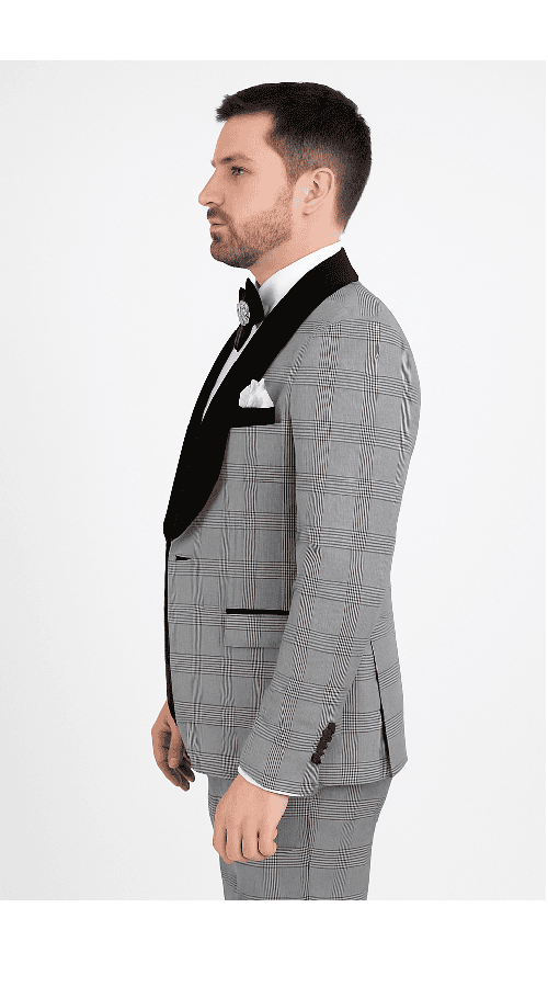 Rossi Man RM1295 â€“ Classic 3-Piece Smoking Tuxedo for Men