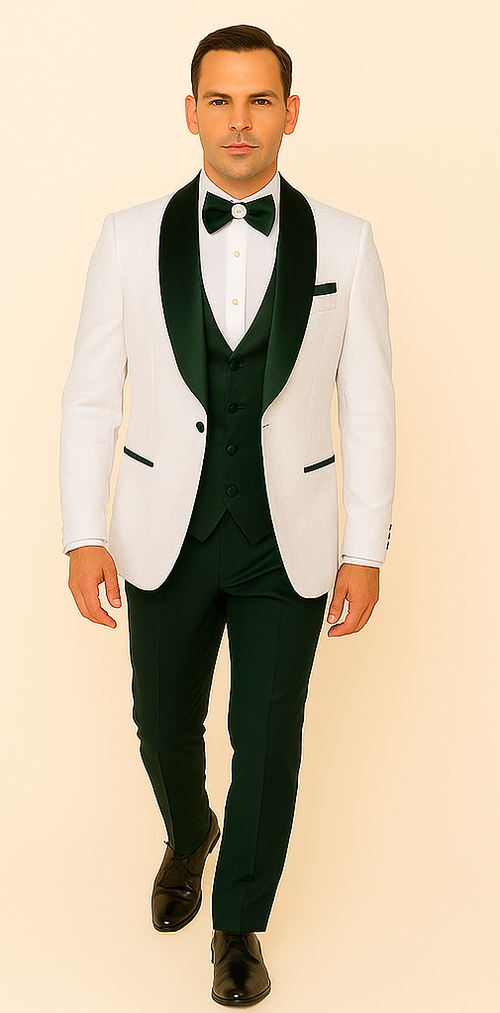 Rossi Man RM1482 â€“ Men's 3-Piece Tuxedo from the Smoking S Collection