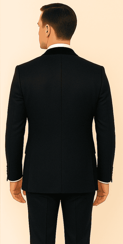 Rossi Man RM1445 â€“ Classic Smoking Style 3-Piece Formal Tuxedo for Men