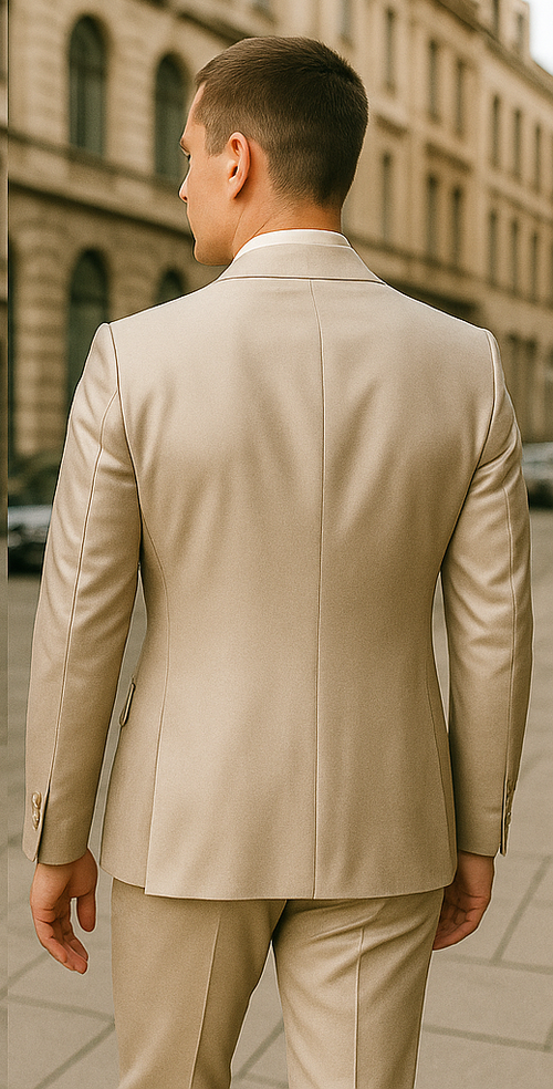 Rossiman Menâ€™s Gray Shiny Sateen Suit â€“ Sleek & Modern Formalwear