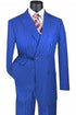 Mens Blue Pinstripe Suit Vested Bold Gangster Pinstripe Suit In Navy Blue