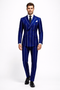 Royal Blue Pinstripe Suit