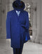 Royal Blue Pinstripe Zoot Suit - 1920's Suit - Gangster Suit