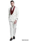 White and Burgundy Tuxedos - AlbertoNardoniStore