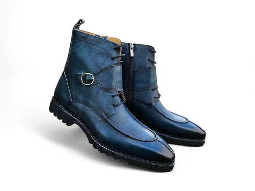 Rugged Split Toe Lace-up Boot Carrucci