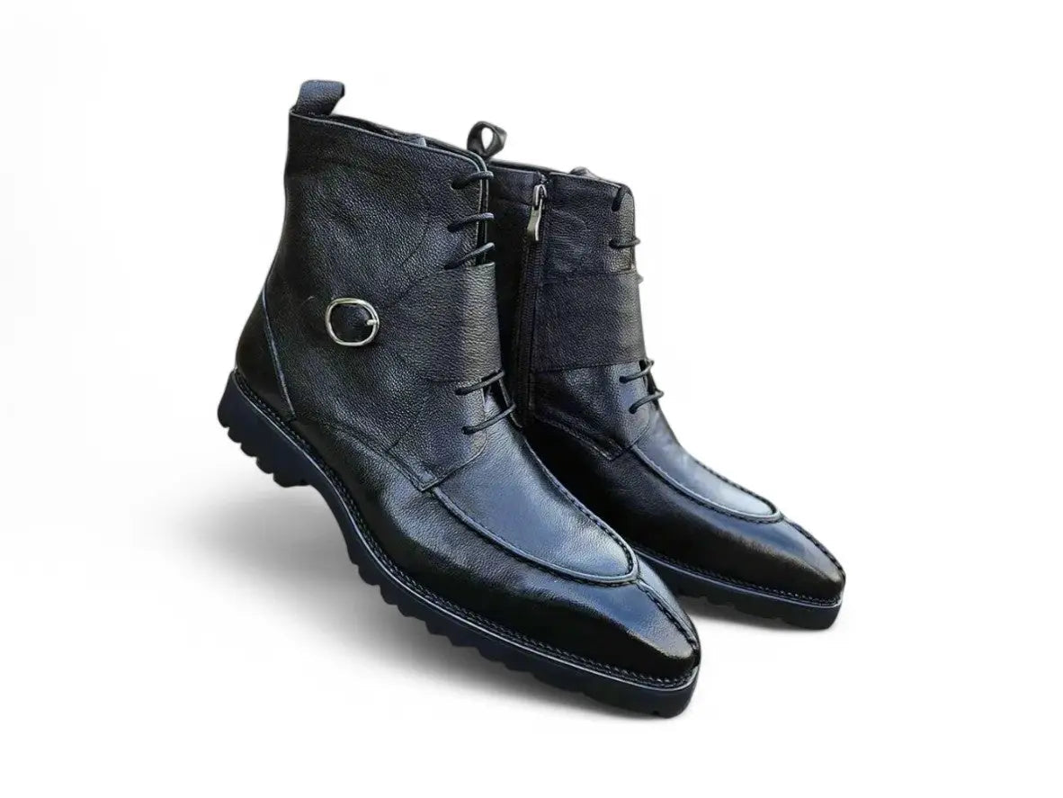 Rugged Split Toe Lace-up Boot Carrucci