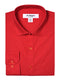 "Red Slim Fit Cotton Dress Shirt for Men - Basic Style"