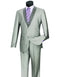 Mens 2 Button Shawl/Peak Hybrid Sharkskin Tuxedo in Grey