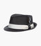 ZAYLEN FEDORA Paper Braided Pinch Front Hat