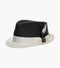 ZAYLEN FEDORA Paper Braided Pinch Front Hat
