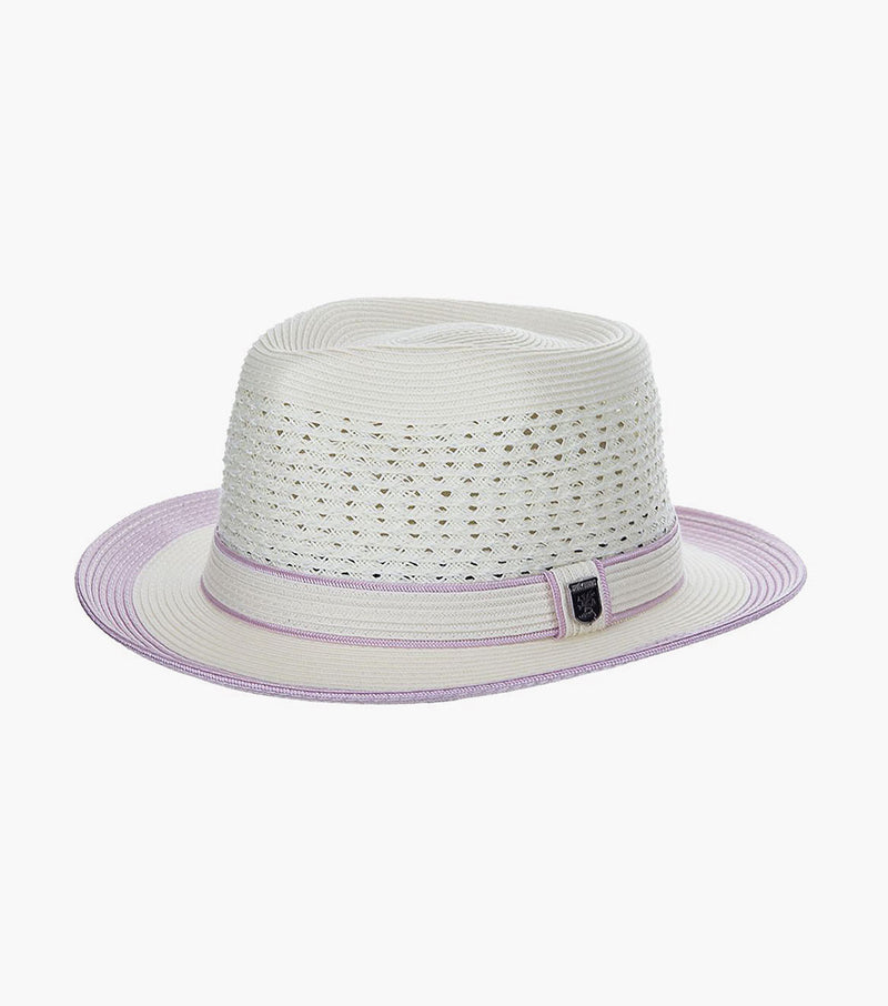 TYRONE FEDORA Poly Braided Pinch Front Hat