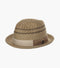 ASHER FEDORA Paper Braided Pinch Front Hat