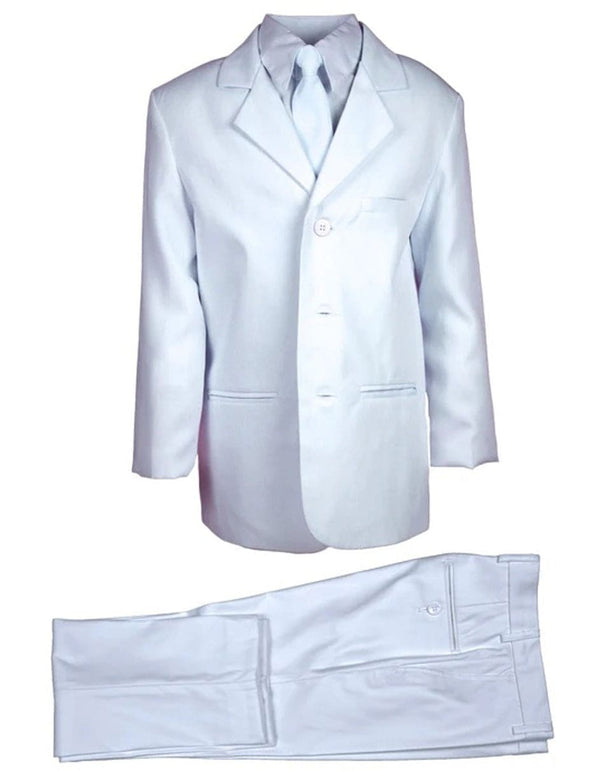 Mens Cheap White Suit White - Poly