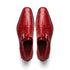 Marco Di Milano Rovigo Men' Shoes Red Genuine Caiman Crocodile Dress Single Monk-strap Loafers