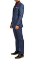 Mason Slate Men's Premium 2 Piece Wool Slim Fit Suit