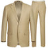 Renoir Clothing - Renoir Suit - Renoir Fashion - Super 140s Wool Two Button Slim Fit Tan  Renoir Suit