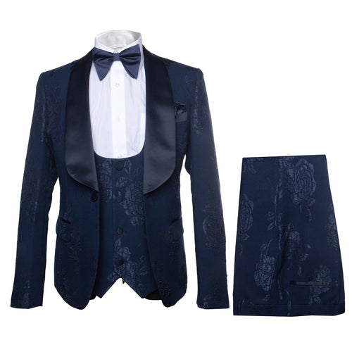 Rossi Man RM1252 â€“ Men's 3-Piece Smoking Style Tuxedo for Elegant Evenings