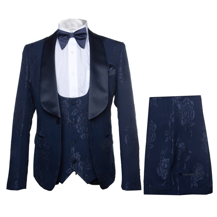 Rossi Man RM1252 â€“ Men's 3-Piece Smoking Style Tuxedo for Elegant Evenings