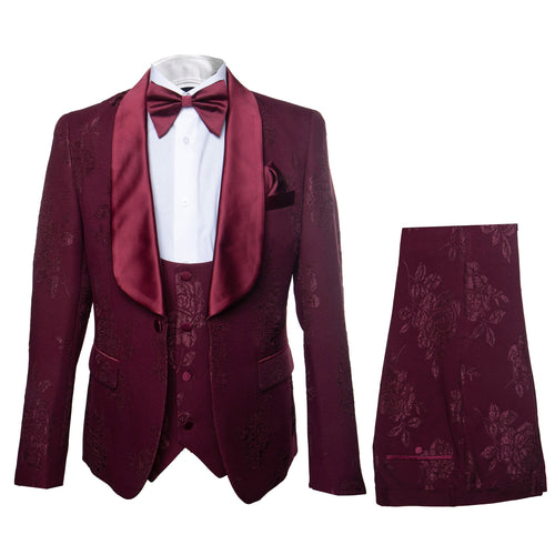 Rossi Man RM1253 â€“ Formal 3-Piece Smoking Style Tuxedo for Men