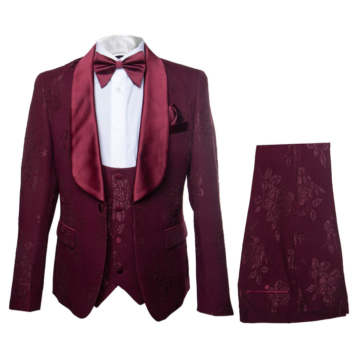 Rossi Man RM1253 â€“ Formal 3-Piece Smoking Style Tuxedo for Men