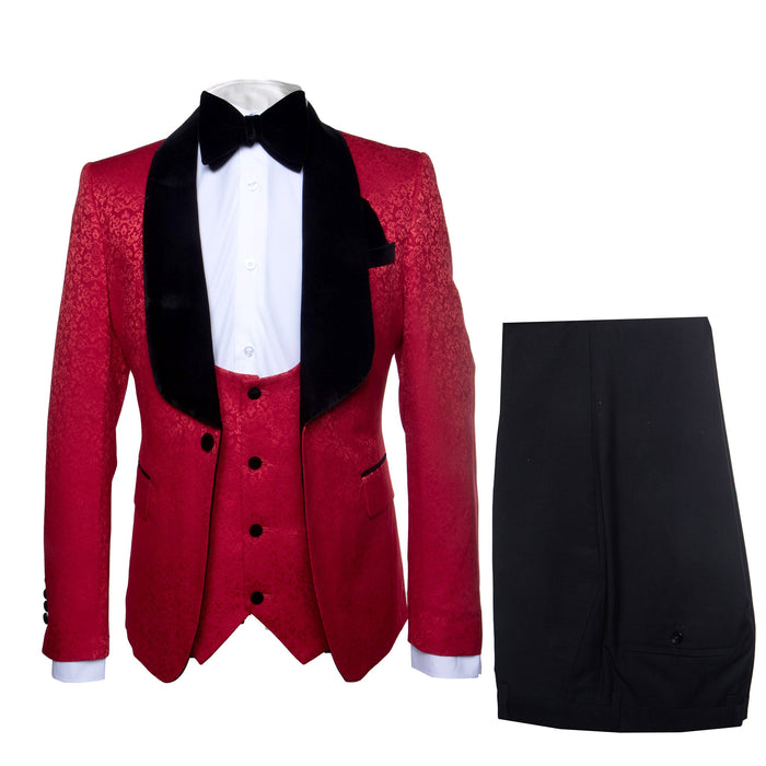 Rossi Man RM1448 â€“ Elegant Smoking Style 3-Piece Tuxedo Set for Men